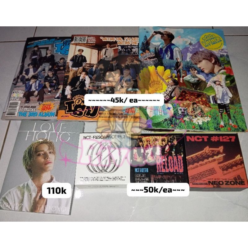 ALBUM ONLY NCT [ISTJ, HELLO FUTURE, KIHNO NEOZONE, KIHNO RESONANCE PT. 2, KIHNO RIDIN]