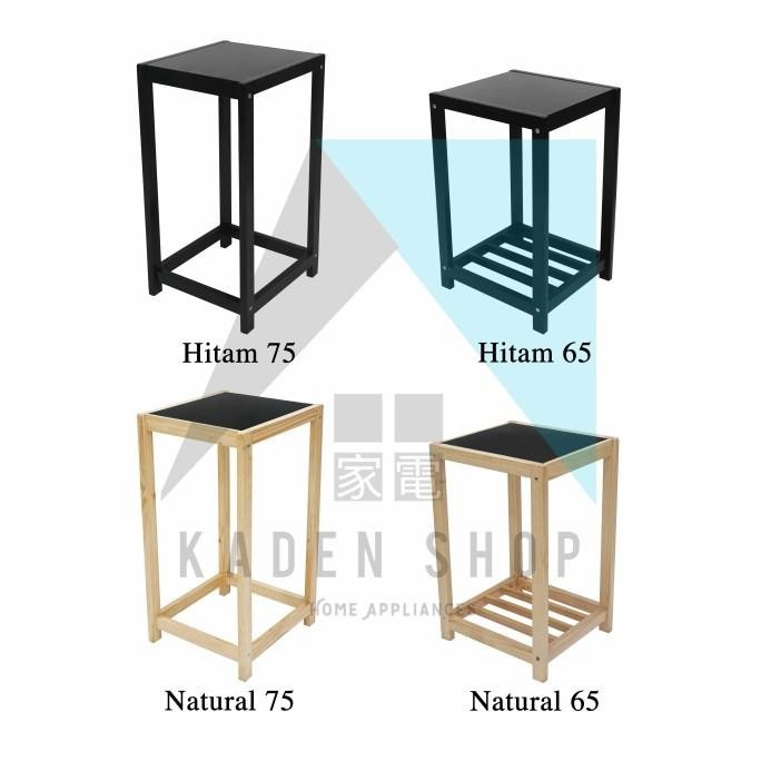 Meja kayu serbaguna / Meja dispenser / Rak dispenser / Meja sudut