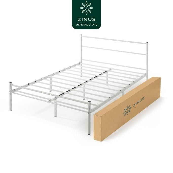 Tempat Tidur Dipan Sandaran Zinus Geraldine Besi DIY Bed In a Box