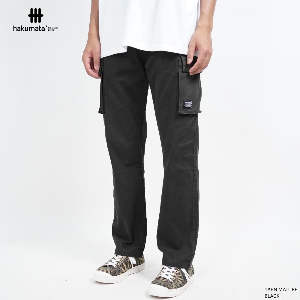 Celana Panjang Tactical Pria Hakumata Celana Cargo Katun Cargo Long Pants Mature