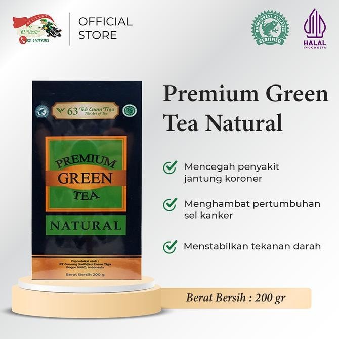 

Teh 63 Premium Green Tea Natural 200gr