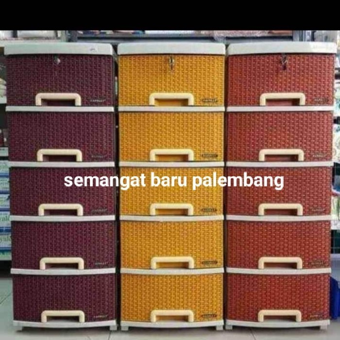 ] lemari plastik napolly container box lemari baju laci napolly anyaman