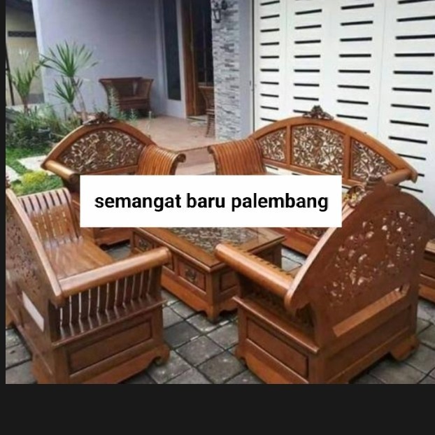 #####] Kursi Tamu Jati Jepara 3211/Kursi Jati Madura Ukiran Jumbo/ Sofa Jati