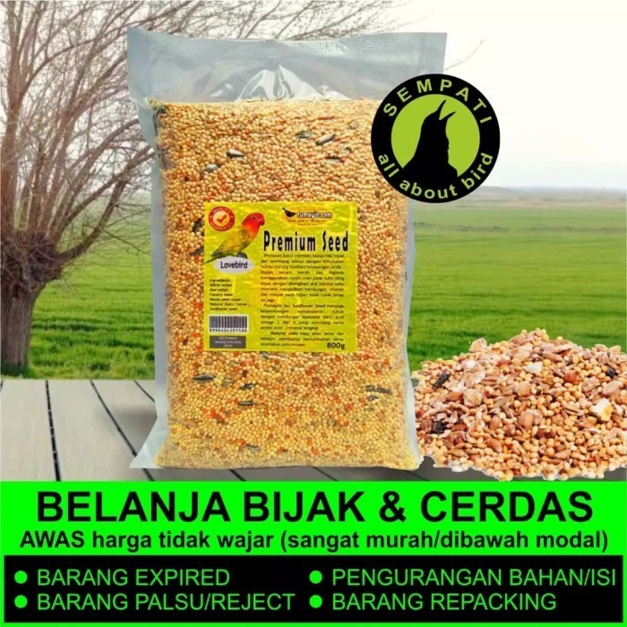 Terlaris Pakan Burung Lovebird Premium Seed 800Gr Fumayin Nutribird