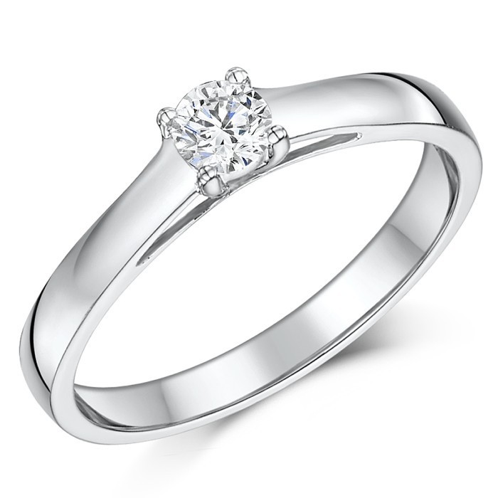 1901 Jewelry Cincin Dia Berlian Swarovski Silver