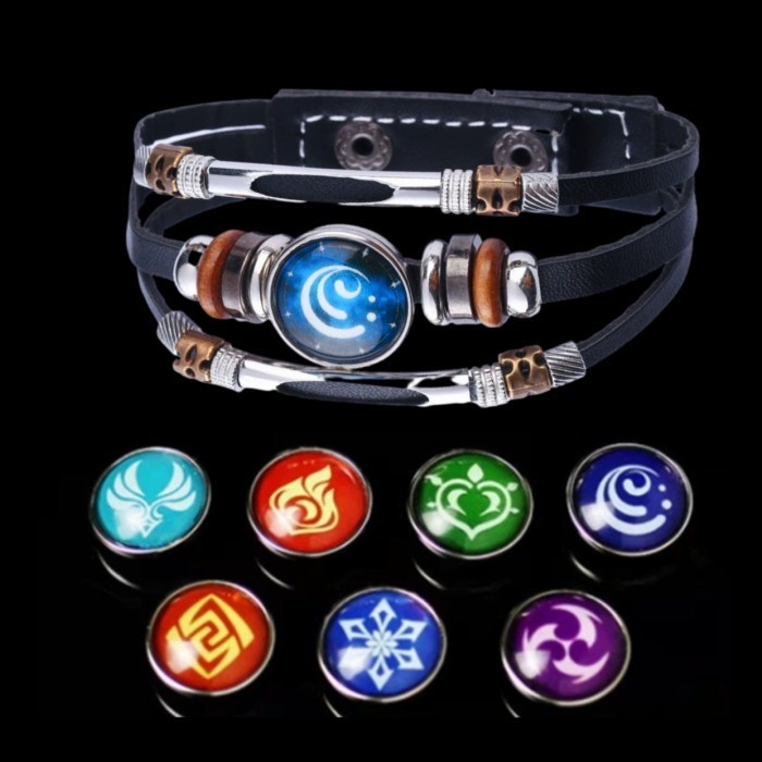 Genshin Impact Vision Bracelet Gelang GLOW IN THE DARK