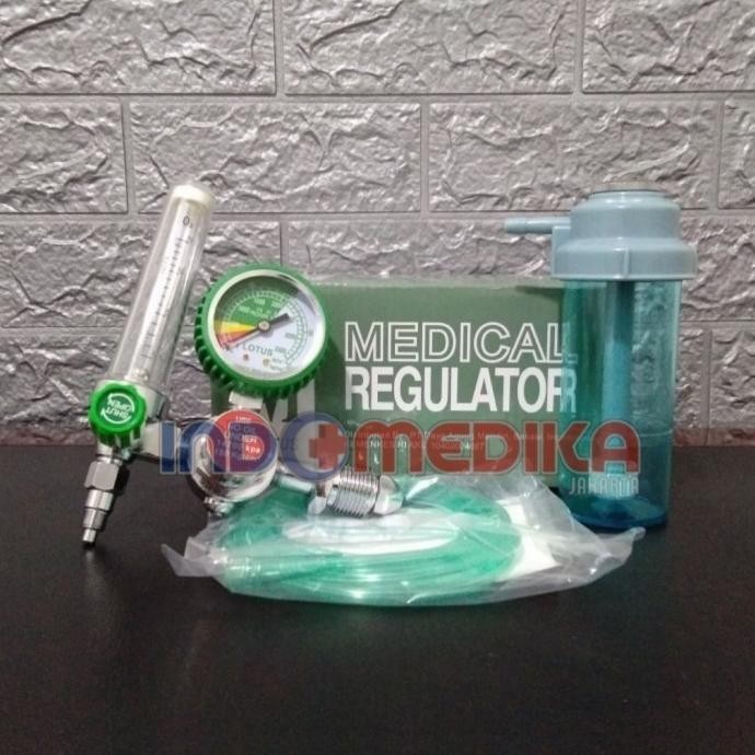 Regulator Oksigen Medis Lotus +Nasal - Regulator Tabung Oksigen Lotus Cucubintan