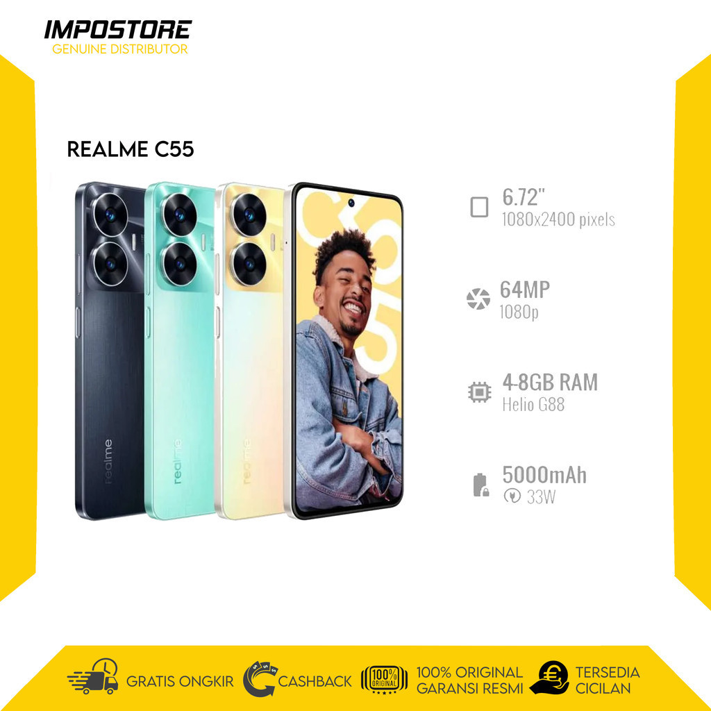 REALME C55 - 8/256 GB - HELIO G88 -