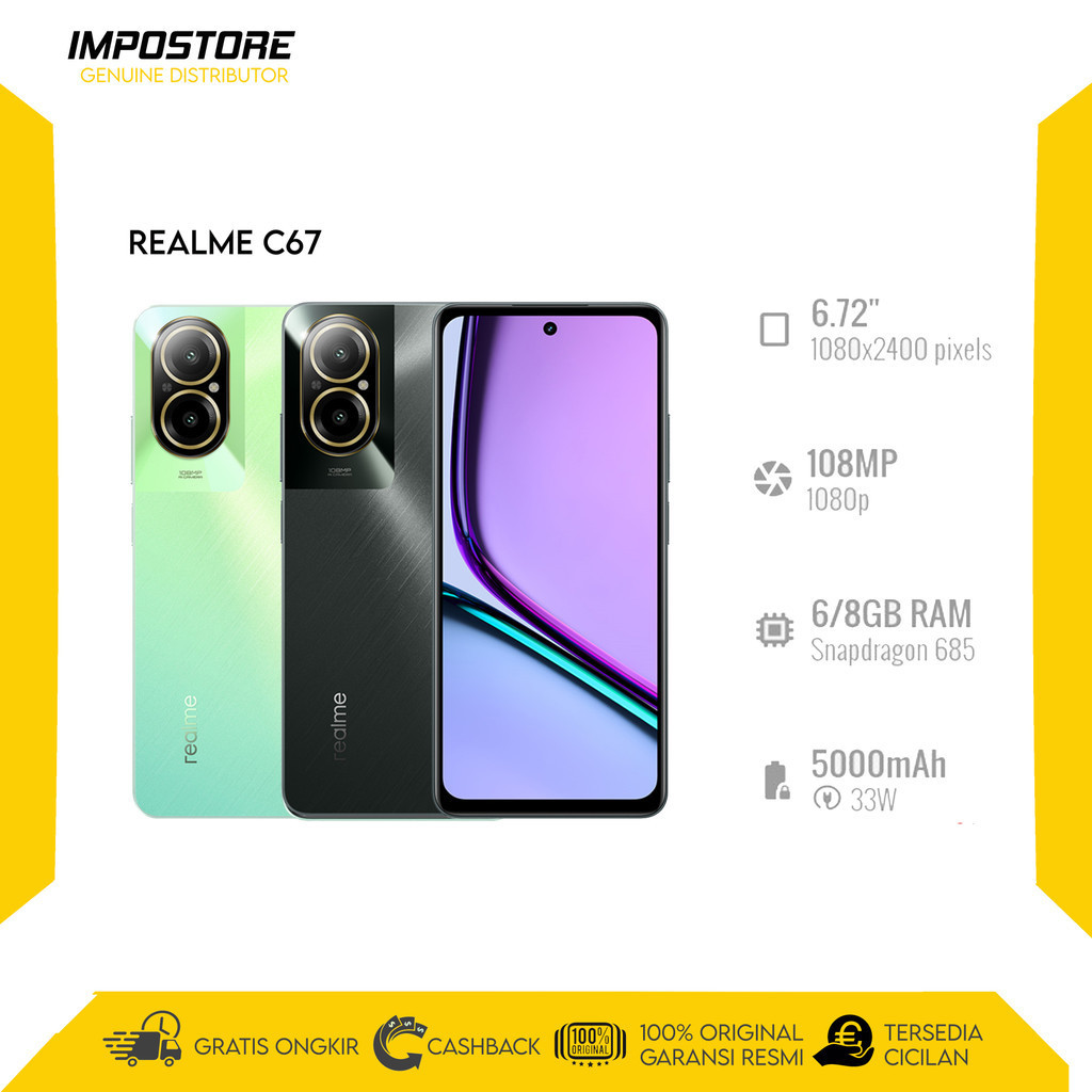 REALME C67 - 8/256 GB - SNAPDRAGON 685 - REPACK