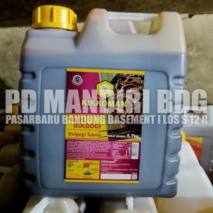 

Kikkoman Saus Bulgogi 5.7 Kg / 5,7 Kg / Sauce / Jerigen / Halal