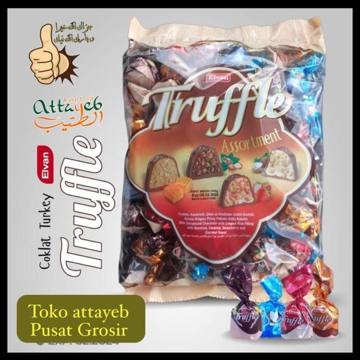 

Coklat Turkey Elvan Truffle Assortment 1Kg Chocolate Truffle Assortment Cokelat Semua Varian 1000Gr Originalll 100%