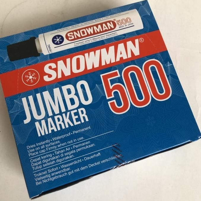 

Spidol Snowman Jumbo 500 Permanent Marker (Lusin)