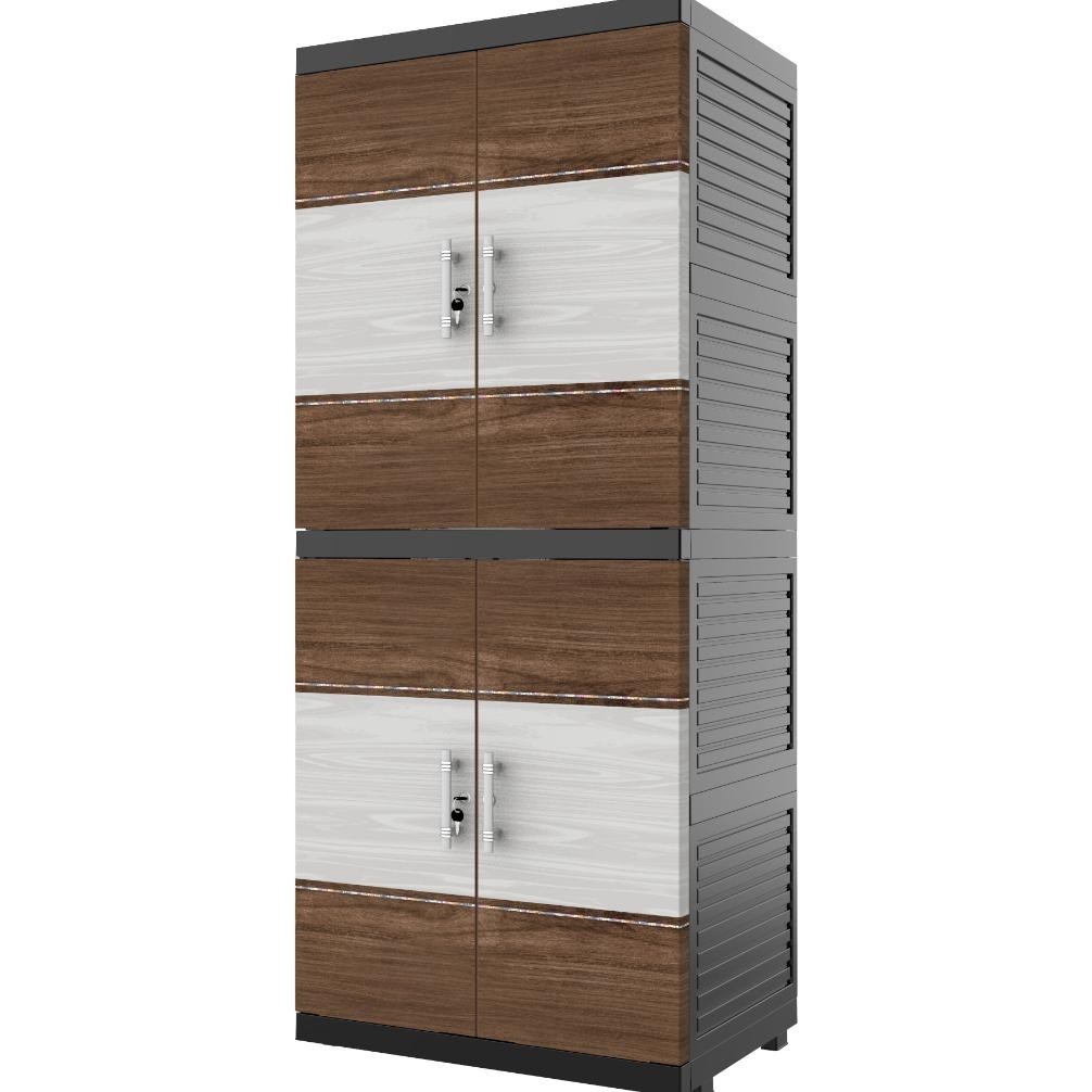 DFG NAIBA - Lemari pakaian  Naiba Fit  Mirror dan Non Mirror - ( INSTANT ) TERLARIS