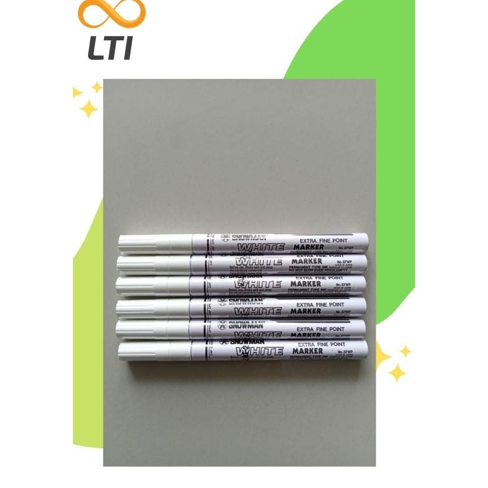 

Baru Super Murah Spidol Permanent Paint Marker Snowman White - Efwp-12