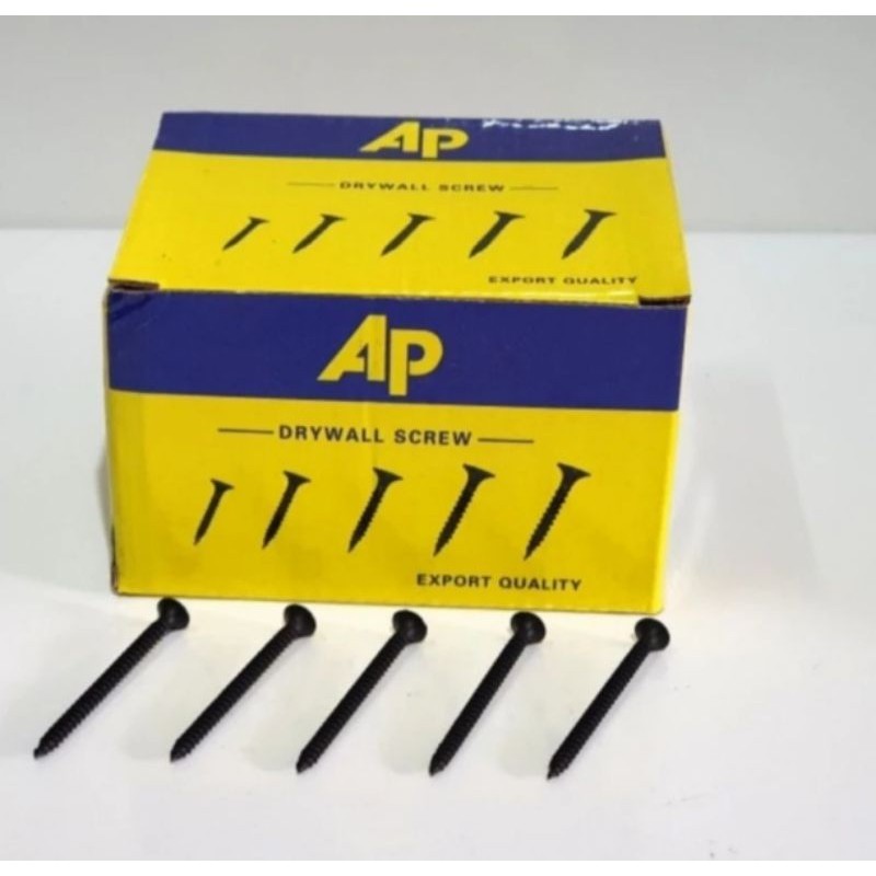 sekrup hitam gypsum screw drywall baut gipsum grc black paku