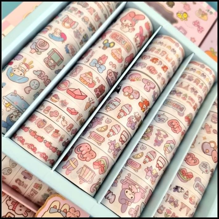 

BEST DEAL MASKING TAPE STIKER WASHI TAPE ROLL SANRIO STICKER TAPE (50 ROLL)
