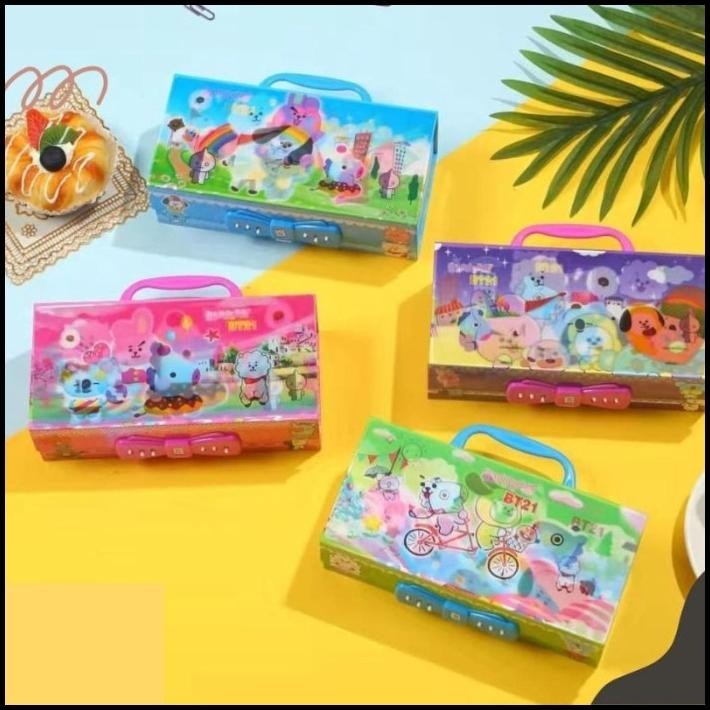 

TERMURAH KOTAK PENSIL KODE 3 TINGKAT METALIK 3 DIMENSI /TEMPAT PENSIL BOX JM