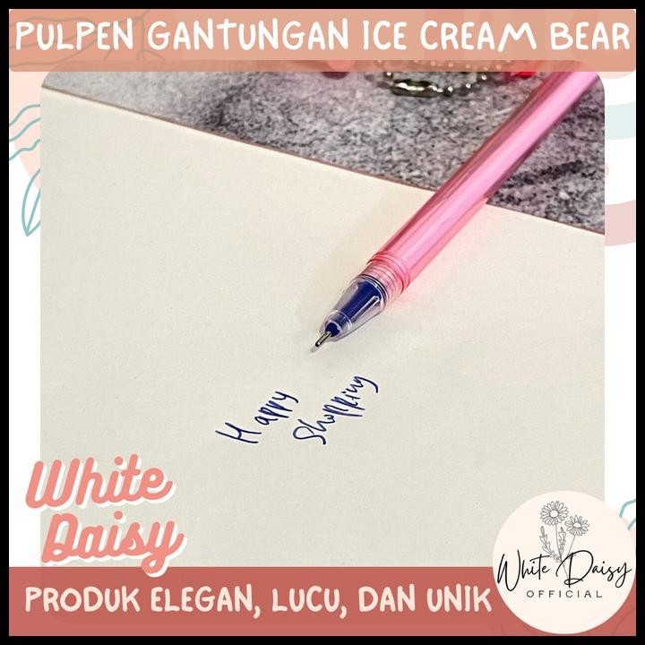

BEST DEAL PULPEN GANTUNGAN GEL ICE CREAM BEAR PREMIUM LUCU IMUT UNIK RAINBOW !!!