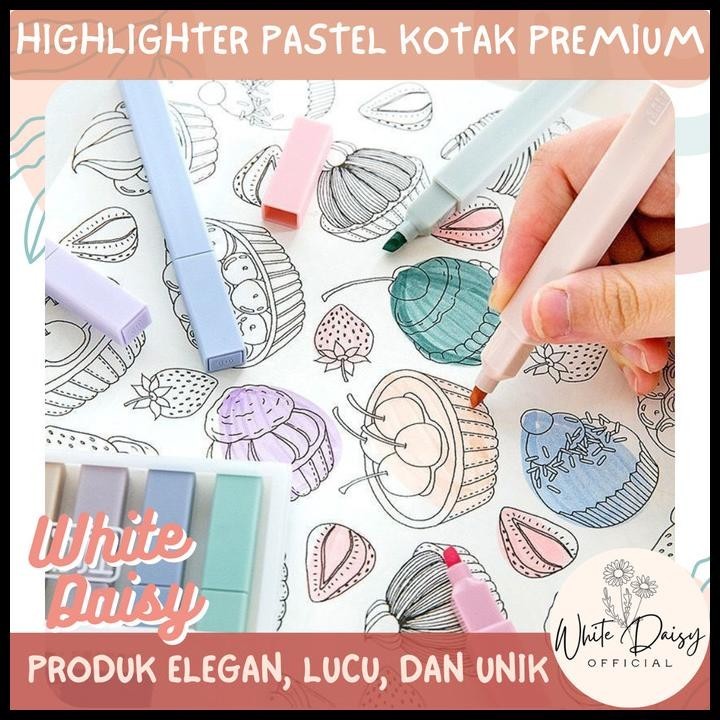 

DISKON HIGHLIGHTER PASTEL KOTAK PREMIUM BOX ISI 6 PCS TEXTLINER LUCU UNIK