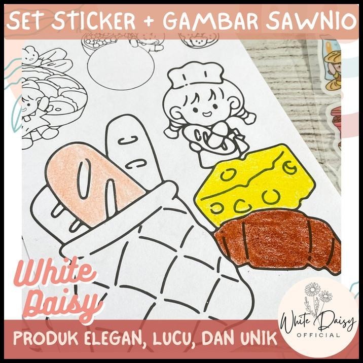 

BEST DEAL SET STICKER + MEWARNAI GAMBAR SAWNIO PREMIUM UNIK IMUT HAPPY COFFEE