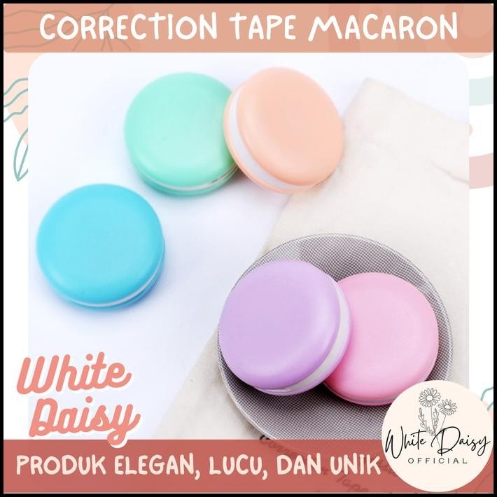 

DISKON CORRECTION TAPE MACARONS CAKE PASTEL PREMIUM KUE MAKARON MANIS -RANDOM !!!!