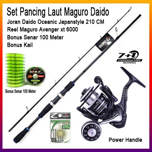 Set Pancing Laut Maguro Avenger Joran Daido Oceanic 210 CM