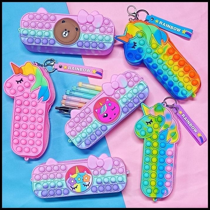 

TERBARU KOTAK PENSIL POP IT LUCU PENCIL CASE MAINAN POP IT BAG ANTI STRESS