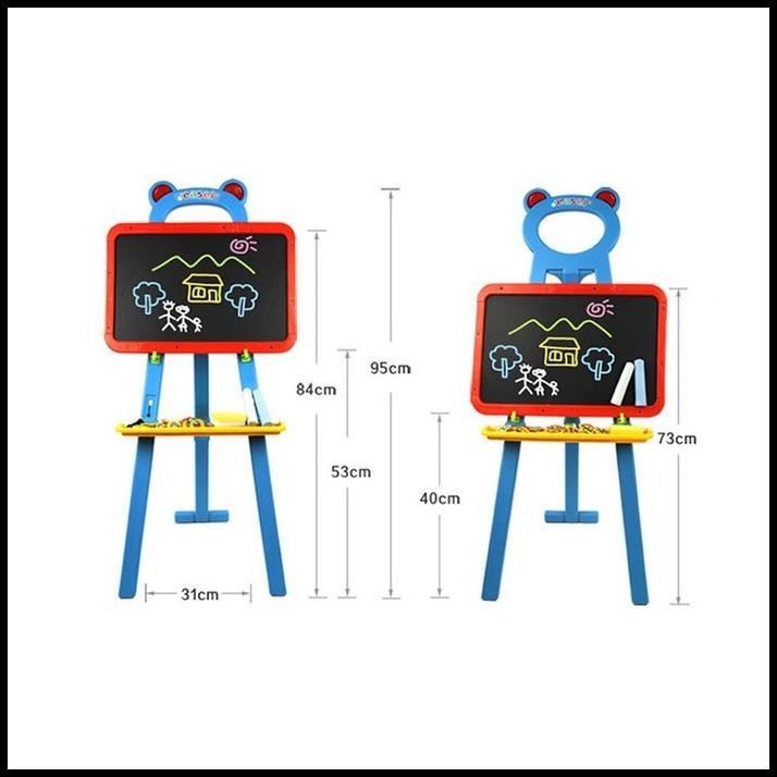 

HOT DEAL MAINAN PAPAN TULIS JUMBO LEARNING EASEL 3IN1 MAGNET WHITEBOARD/BLACK !!!
