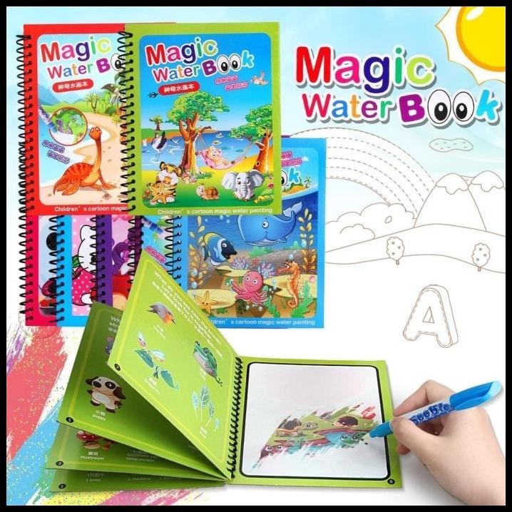 

TERBARU MAGIC WATER BOOK - BUKU GAMBAR ANAK - MAINAN MEWARNAI - COWOK