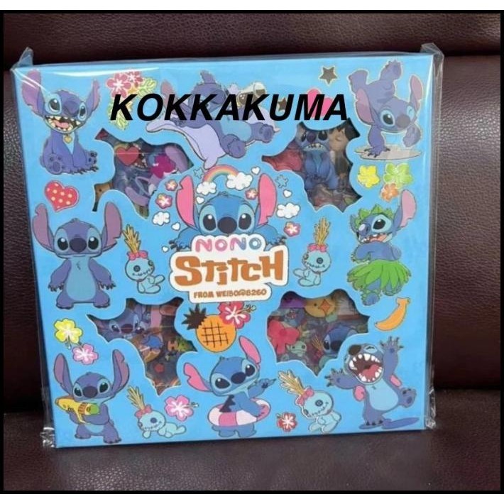 

HOT DEAL ( KKM ) NONO STITCH STICKER BOX 2D DEKORASI ANAK CEWEK !!!!!