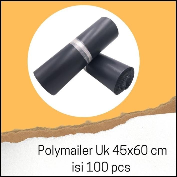 

TERBARU POLYMAILER AMPLOP BAG PLASTIK PACKING TEBAL UK 45X60 ISI 100 LEMBAR !!