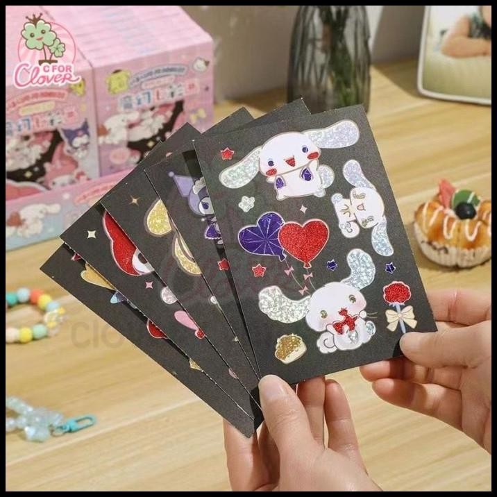 

TERMURAH DIY PAINTING CARD USING DAZZLING PAPER STICKER CUTE CHARACTER MAIN CFC !!!