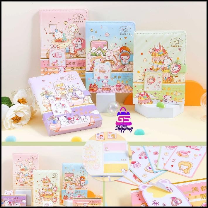 

TERBARU MAGNETIC NOTEBOOK GOURMET BEAR / DIARY JURNAL AGENDA BUKU TULIS - 6249 !!