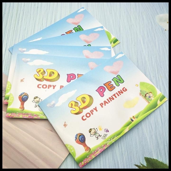 

GRATIS ONGKIR BUKU PEN 3D - 3D PEN COPY PAINTING BOOK - 13 POLA