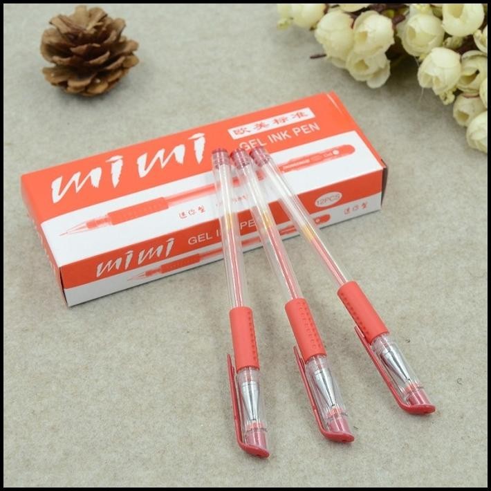 

BEST DEAL PEN GEL IMPORT MURAH BOLPOIN MIMI ISI 12 PCS READY 3 WARNA !!!!