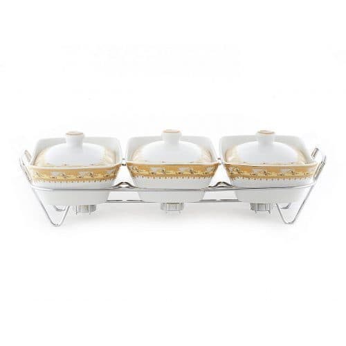 ] Vicenza Casserole With Rack B751 Motif Camelia