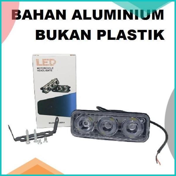 Lampu Tembak LED E03 Sorot Cree 3 Mata 9 Watt Motor Mobil E03R Kabut 1