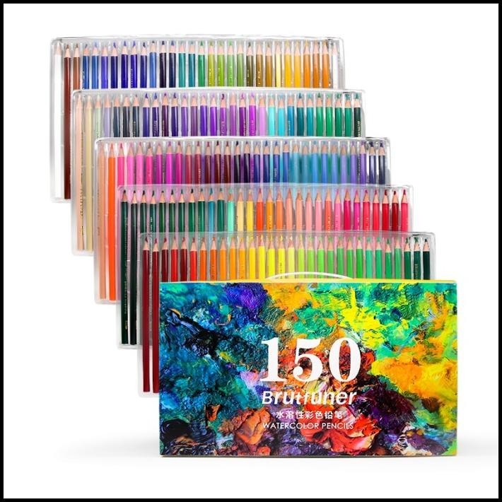 

TERMURAH WATER SOLUBLE COLOR BRUTFUNER PAINTING WATER PENCILS COLOR SET 150PC