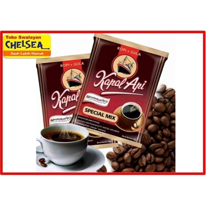 

Kapal Api Special Mix 24gr per dus - kopi hitam + gula