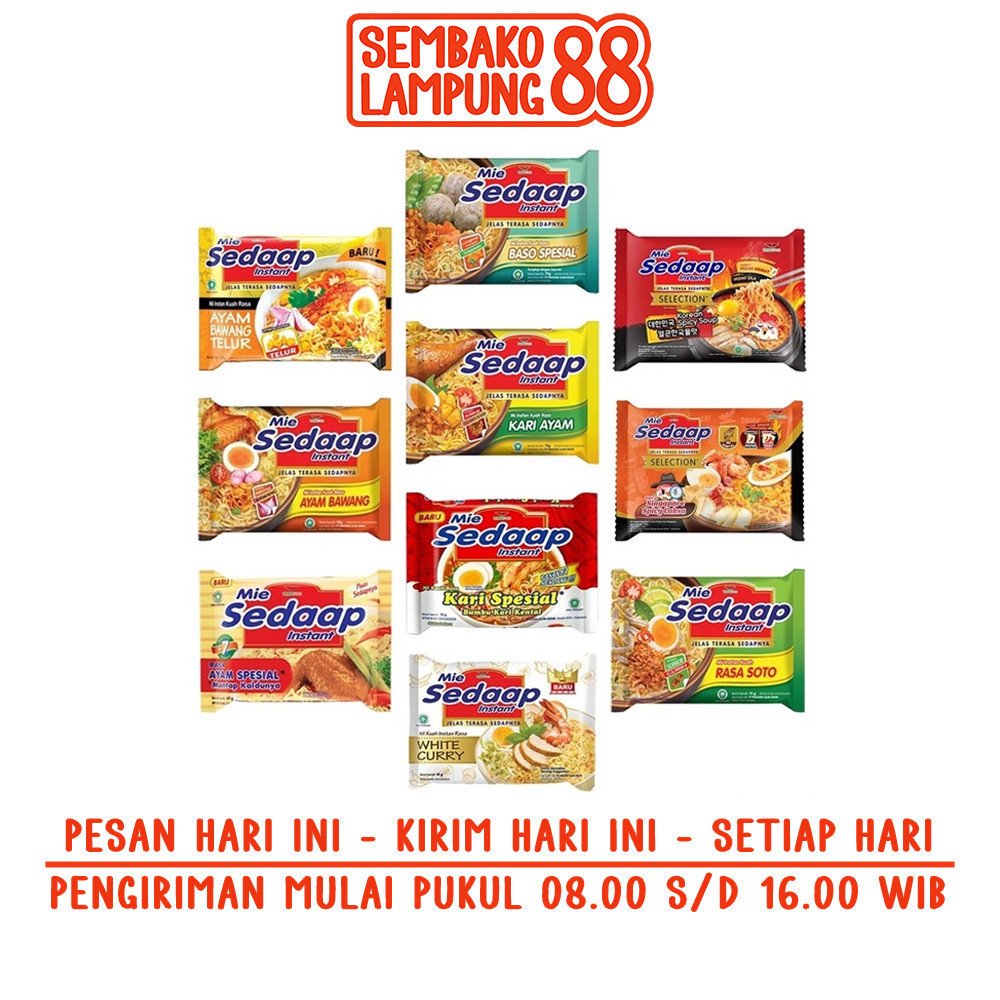 

Mie Sedap 1 Pcs | Sembako Lampung 88