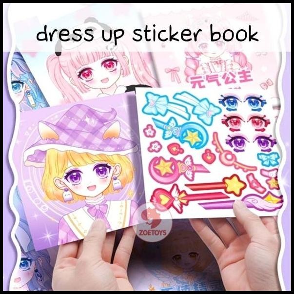 

GRATIS ONGKIR SHUKAKU DRESS UP STICKER BOOK CUTE GIRL REUSABLE DRESS UP STICKER !