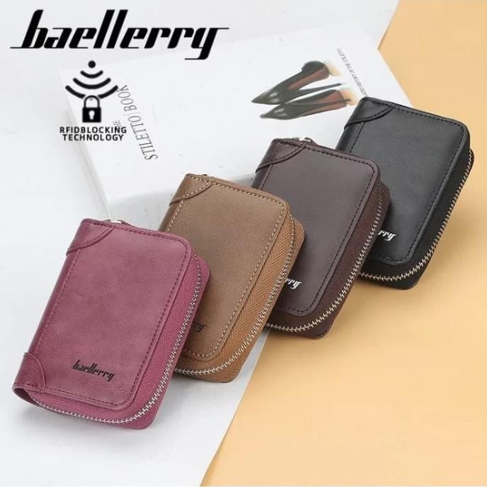 

DOMPET KARTU CARD HOLDER KULIT ANTI RFID BAELLERRY IMPORT BLY09