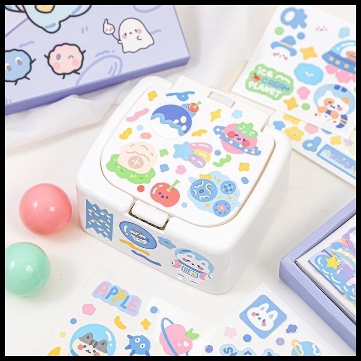 

TERMURAH DIY PROJECT STICKER SET BOX MULTI SURFACE CUTE STICKERS KOREA STYLE !!!!!