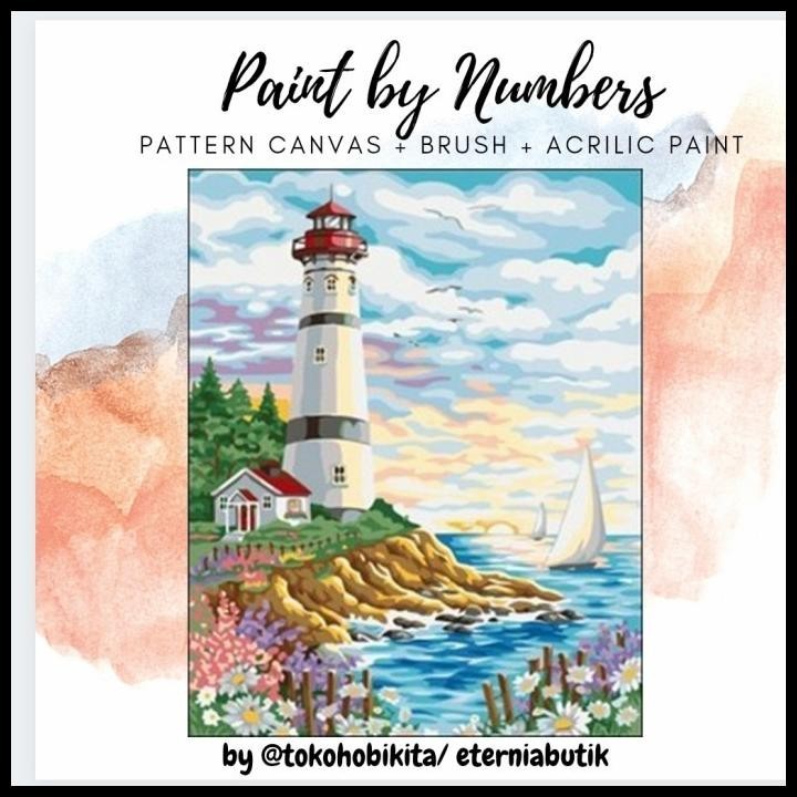 

DISKON PAINTING BY NUMBER OIL PAINTING BEACH !!!!!!