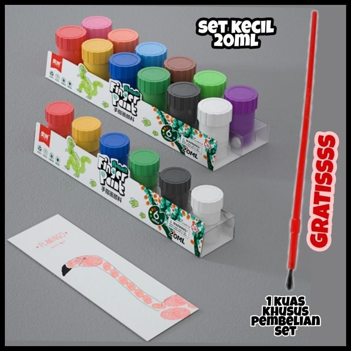 

DISKON WASHABLE FINGER PAINT / CAT WARNA NO TOXIC / HAND PAINTING KHUSUS ANAK