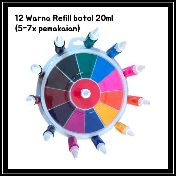

DISKON REFILL FINGER STAMP WASHABLE INK ISI ULANG - WATERBASED !!!!