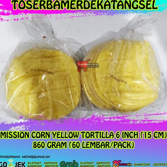 

MISSION Corn Tortilla 6' Kulit Tortila Kebab Wrap Frozen 15 Cm/60 Pcs