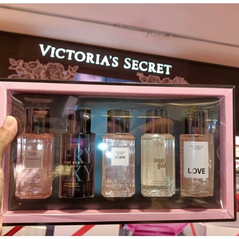 CHRISTOP COLLECTION PARFUME l Victoria's Secret Gift Set Body mist 5 in 1 Original Produk 1000%