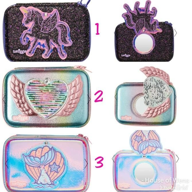 

Smiggle Glitzy Mirror Hardtop Pencil Case - Tempat Pensil Smiggle Terbaik