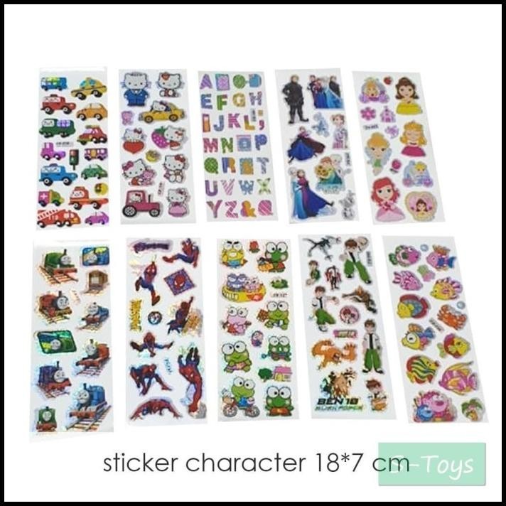 

DISKON MAINAN ANAK STICKER CHARCTER 18X7CM STIKER ANAK TIMBUL MODEL KARAKTER !!!